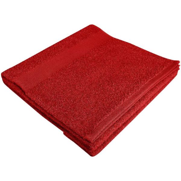 Полотенце махровое банное 70*140 красное